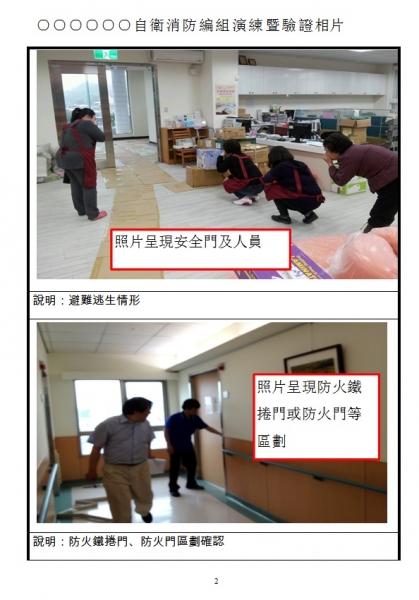 工作人員於室內空間實地操作滅火器，進行滅火訓練，模擬初期滅火情境。